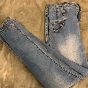 High rise skinny jeans